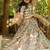 Multicolor printed chanderi lehenga set