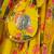 Yellow printed chanderi lehenga set