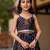 Black printed cotton lehenga set
