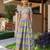 Purple printed chanderi lehenga set