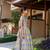 Purple printed chanderi lehenga set