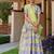 Purple printed chanderi lehenga set