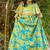 Multicolor printed chanderi lehenga set