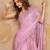 Chiffon Embroidery Sequence work Saree with Unstitched Blouse Piece
