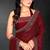 Maroon color fendy silk two tone zarkan & cutdana work border fendy silk two tone saree with blouse