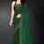 B green color fendy silk two tone zarkan & cutdana work border fendy silk two tone saree with blouse