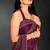 Wine color fendy silk two tone zarkan & cutdana work border fendy silk two tone saree with blouse