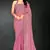 Pink color fendy silk two tone zarkan & cutdana work border fendy silk two tone saree with blouse