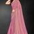Pink color fendy silk two tone zarkan & cutdana work border fendy silk two tone saree with blouse
