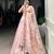 Baby Pink Gold Crush Floral Embroidered Lehenga Set