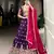 Purple Vichitra Silk Embroidered Lehenga Set