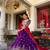Purple Vichitra Silk Embroidered Designer Lehenga Set