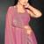 Pink color fendy silk two tone zarkan & cutdana work border fendy silk two tone saree with blouse