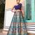 Banarasi Silk Lehenga Set with Zari Weaving & Stitched Blouse-Dupatta