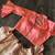 Lavishing Peach Net Lakhnavi Work Party Wear Crop Top Lehenga