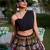 Black Color Weaving Zari Work Banarasi Silk Co-ord Set Lehenga With Georgette Choli