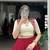 Women's maroon rayon lehenga choli with gotta patti lace