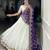 Off- White Color Zari Weaving Work With Lace Touch Up Rayon Lehenga choli