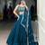 Peacock Color Sequince And Thread Embroidery Work Fendi Lehenga choli