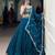 Peacock Color Sequince And Thread Embroidery Work Fendi Lehenga choli