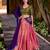 Purple Color Sequince And Thread Embroidery Work Kanchipuram Lehenga Choli
