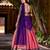 Purple Color Sequince And Thread Embroidery Work Kanchipuram Lehenga Choli
