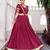 Maroon Color Zari Weaving Work With Embossed Design Chanderi Lehenga Choli