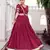 navratri Maroon Chanderi Lehenga Choli