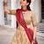 Off White Color Bandhej Print With Gotta Patti Lace Rayon Lehenga Choli