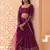 Wine Sequin Embroidered Lehenga Set