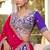 Purple Vichitra Silk Lehenga Choli with Sequins & Thread Embroidery