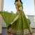 Dazzling Green Thread Embroidered Silk Mehendi Wear Lehenga Choli