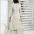 Beige embroidered silk straight cut kurta