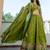 Dazzling Green Thread Embroidered Silk Mehendi Wear Lehenga Choli