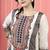 Beige embroidered silk kurta