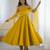 Yellow Silk Chanderi Fabric Fully Flair Anarkali Kurti With Pant Dupatta Set