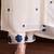 Cream rayon slub heavy thread embroidery work kurta pant set