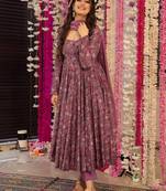 Onion rayon foil print kurta pant set