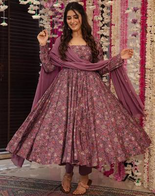 Onion rayon foil print kurta pant set 2