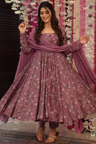 Onion rayon foil print kurta pant set