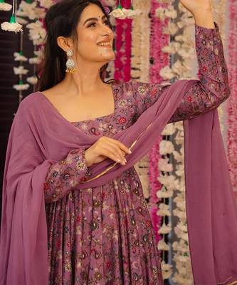 Onion rayon foil print kurta pant set 4