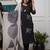 Black pure silk heavy thread embroidery work with printed dupatta kurta pant set