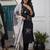 Black pure silk heavy thread embroidery work with printed dupatta kurta pant set