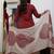 Maroon pure silk heavy thread embroidery work with printed dupatta kurta pant set