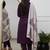 Wine pure silk heavy thread embroidery work with printed dupatta kurta pant set