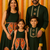 Navratri Special: Family Coordinated Dark Green Traditional Outfits with Vibrant Embroidery and Mirror Work