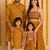 Navratri Family Combo – Yellow & Green Outfits with Shell Embellishments