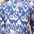 Blue printed cotton long-kurtis