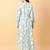 Green printed cotton long-kurtis