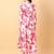Red printed cotton long-kurtis